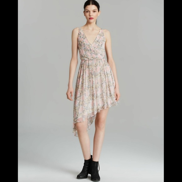 NWT! $395 Elizabeth and James 'Manette' Floral Print Silk Dress [‎ SZ 6 ] - Picture 2 of 12